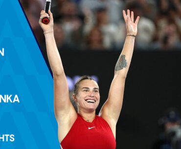 Qinwen Zheng v Aryna Sabalenka Highlights | Australian Open 2024 Final