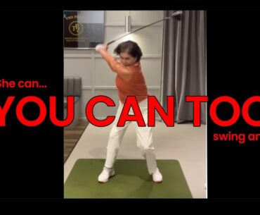 Swing Analysis: Senior Lady with a nice golf swing.  Is it as perfect? Almost but not quite!
