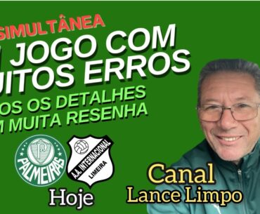 LIVE SIMULTÂNEA- PALMEIRAS SOFREU, MAS GANHOU-PAULISTÃO 2024.