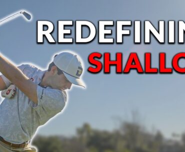 The TRUTH On How To Get "SHALLOW" In The Downswing || ON PLANE