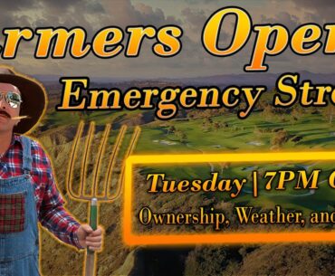 The Farmers Open | Emergency Stream | PGA DFS | DraftKings Strategy | (Not) Picks