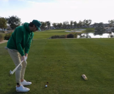 Garetts hole-in-one from the live
