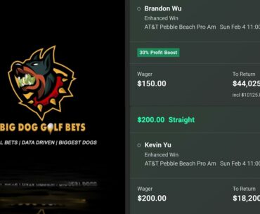 Golf Bets:  2024 AT&T Pro Am