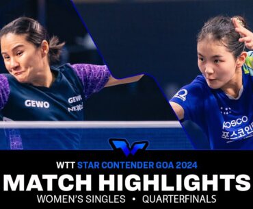 Kim Nayeong vs Xiaoxin Yang | WS QF | WTT Star Contender Goa 2024