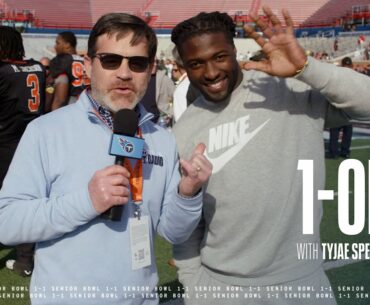 Tyjae Spears at the Senior Bowl | 1-on-1