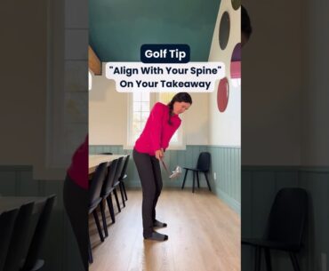 Golf Tip- “Align With Your Spine” on Your Takeaway! #golftips #learngolf