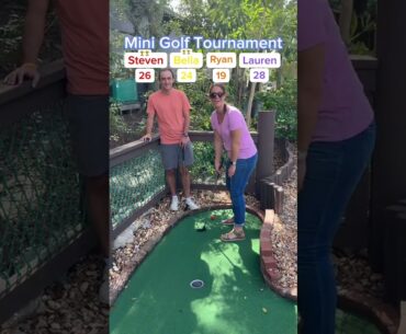 INSANE ENDING to this Mini Golf Tournament! (First time that’s happened!) - Coral Cay Mini Golf