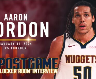 Aaron Gordon Post Game Locker Room Interview vs. Thunder 🎙
