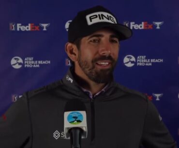 Matthieu Pavon Thursday Flash Interview 2024 AT&T Pro Am Pebble Beach © PGA Tour