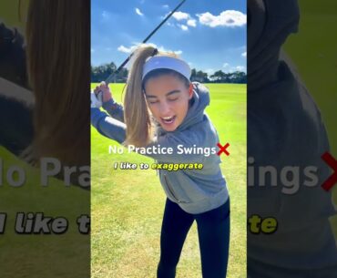 No Practice Swings❌❌