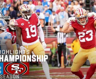 Detroit Lions vs. San Francisco 49ers Game Highlights | 2023 NFC Championship