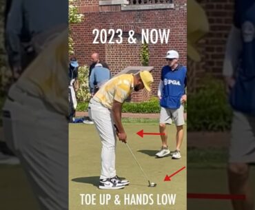 Tony Finau Putting Stroke 2022 vs 2023