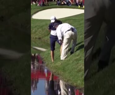 Spieth steps in water & LOSES Ryder Cup match! 🤦‍♂️