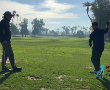 Live Lesson! Correcting Over The Top With the PRO Golf Swing Trainer