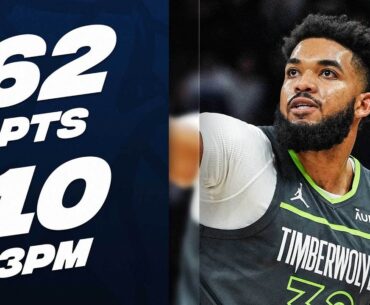 EVERY POINT From Karl-Anthony Towns' 62-PT CAREER-HIGH Performance! 🔥 | January 22, 2024