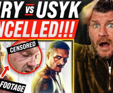 BISPING reacts: TYSON FURY is OUT Usyk Fight! | CUT with ELBOW while Sparring!?