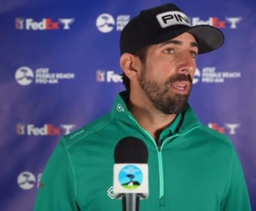 Matthieu Pavon Saturday Flash Interview 2024 AT&T Pro Am Pebble Beach © PGA Tour