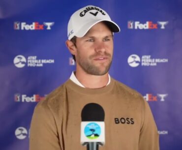 Thomas Detry Saturday Flash Interview 2024 AT&T Pro Am Pebble Beach © PGA Tour