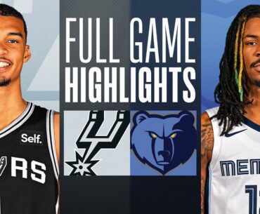 SPURS at GRIZZLIES | FULL GAME HIGHLIGHTS | January 2, 2024