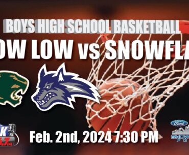 SHOW LOW vs SNOWFLAKE Boys High School Basketball Full Game