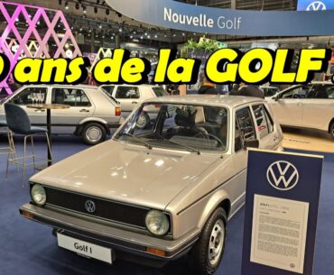 RETROMOBILE 2024 : 50 ANS DE LA VW GOLF et La NOUVELLE GOLF 8 GTE restylée !