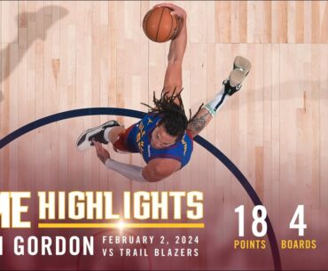 Aaron Gordon Full Game Highlights vs. Blazers 🎥