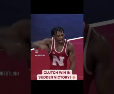 Antrell Taylor's Clutch Win in Sudden Victory vs. Chris Moore | Nebraska Wrestling