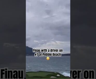Tony Finau with a DRIVER on No. 7 at Pebble Beach 😳 #golf #gonegolfing #golfisgreat