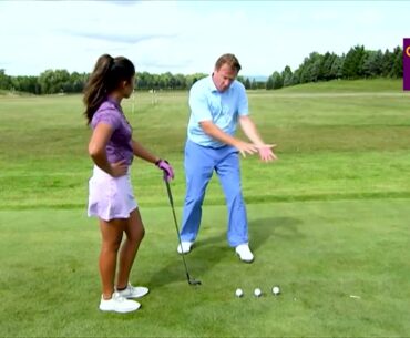 RELEASING THE GOLF CLUB  THROUGH IMPACT