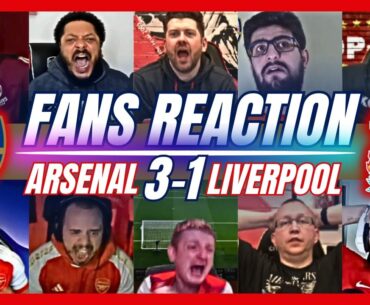 ARSENAL & LIVERPOOL FANS REACTION TO ARSENAL 3-1 LIVERPOOL | PREMIER LEAGUE