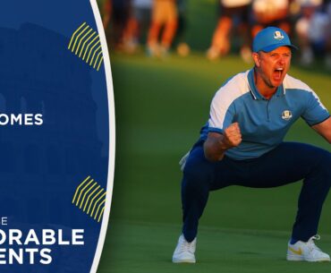 Justin Rose's Clutch Putt on 18 During Friday Four-Ball Matches | 2023 Ryder Cup