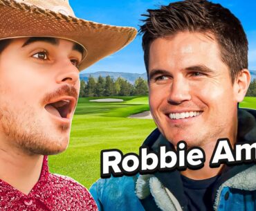 Golfing With Hot Hollywood Actor Robbie Amell!