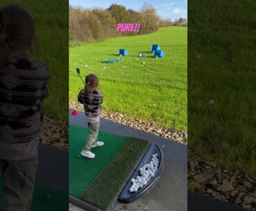 4 Year Old Kid Golfer #golf #juniorgolf #pure