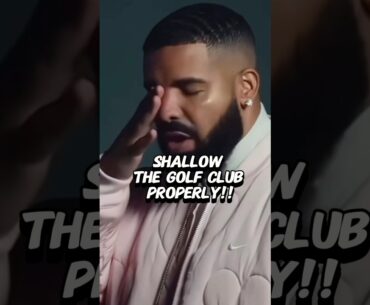 Stop fighting a “SLICE” like @DrakeOfficial & shallow the golf club. #golftips #golf #drake #pga