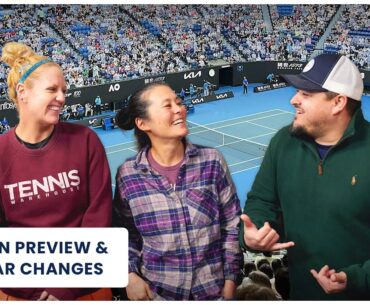 WTA Pro Gear Swaps & Racquet changes, tennis trends, etc. at the AUS Open | TALK TENNIS Ep. 189