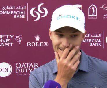 Rasmus Hojgaard Saturday Quotes 2024 Commercial Bank Qatar Masters © DP World Tour