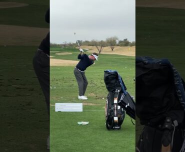 Keith Mitchell 8 iron down the line 2024 Waste Management