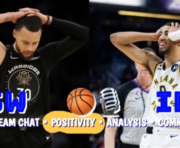 Warriors-Pacers POSITIVITY watch party: Steph Curry! Kuminga+Wiggs! Klay OUT pbp/game notes/analysis