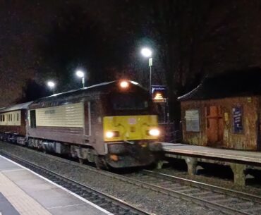 67024 Passing Through Denham Golf Club with The Belmond British Pullman on the 7th February 2024.