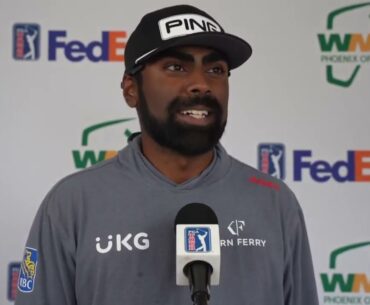 Sahith Theegala Saturday Flash Interview Day 2 2024 WM Phoenix Open © PGA Tour