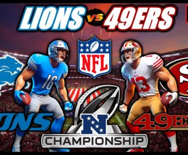 DETROIT LIONS VS SAN FRANCISCO 49ERS NFL NFC CHAMPIONSHIP 🏈 LIVE 🟢 #NFL #LIVE #lions #49ers