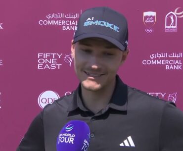 Rasmus Hojgaard Friday Quotes 2024 Commercial Bank Qatar Masters © DP World Tour