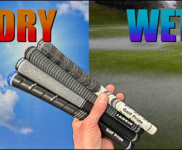 DRY vs WET Grip Test / Golf Pride & Lamkin