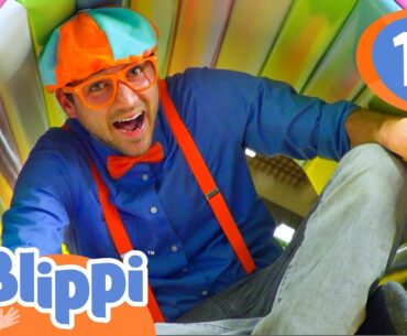 Blippi Has a Fun Day at an Indoor Playground (Funtastic Playtorium) | 1 HOUR OF BLIPPI TOYS!