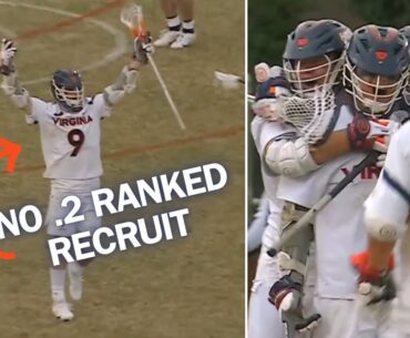 Lacrosse PRODIGY scores FIVE GOALS in first college game