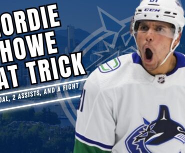 DAKOTA JOSHUA SCORES A GORDIE HOWE HAT TRICK IN CANUCKS WIN OVER THE BLACKHAWKS