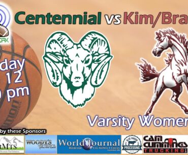 Centennial vs Kim/Branson - Varsity Women Basketball - Feb 12, 2024