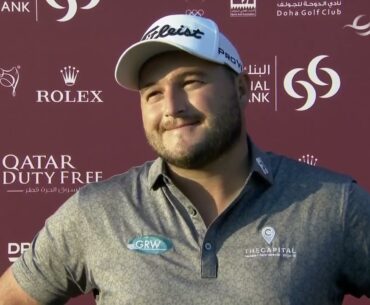 Zander Lombard Thursday Quotes 2024 Commercial Bank Qatar Masters © DP World Tour