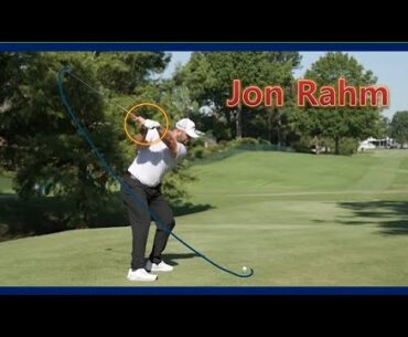 Power Hitter "Jon Rahm" Awesome Swing Motion & Slow Motion 2024