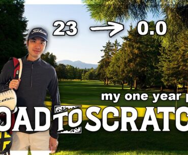 road to scratch as an average golfer | my one year plan